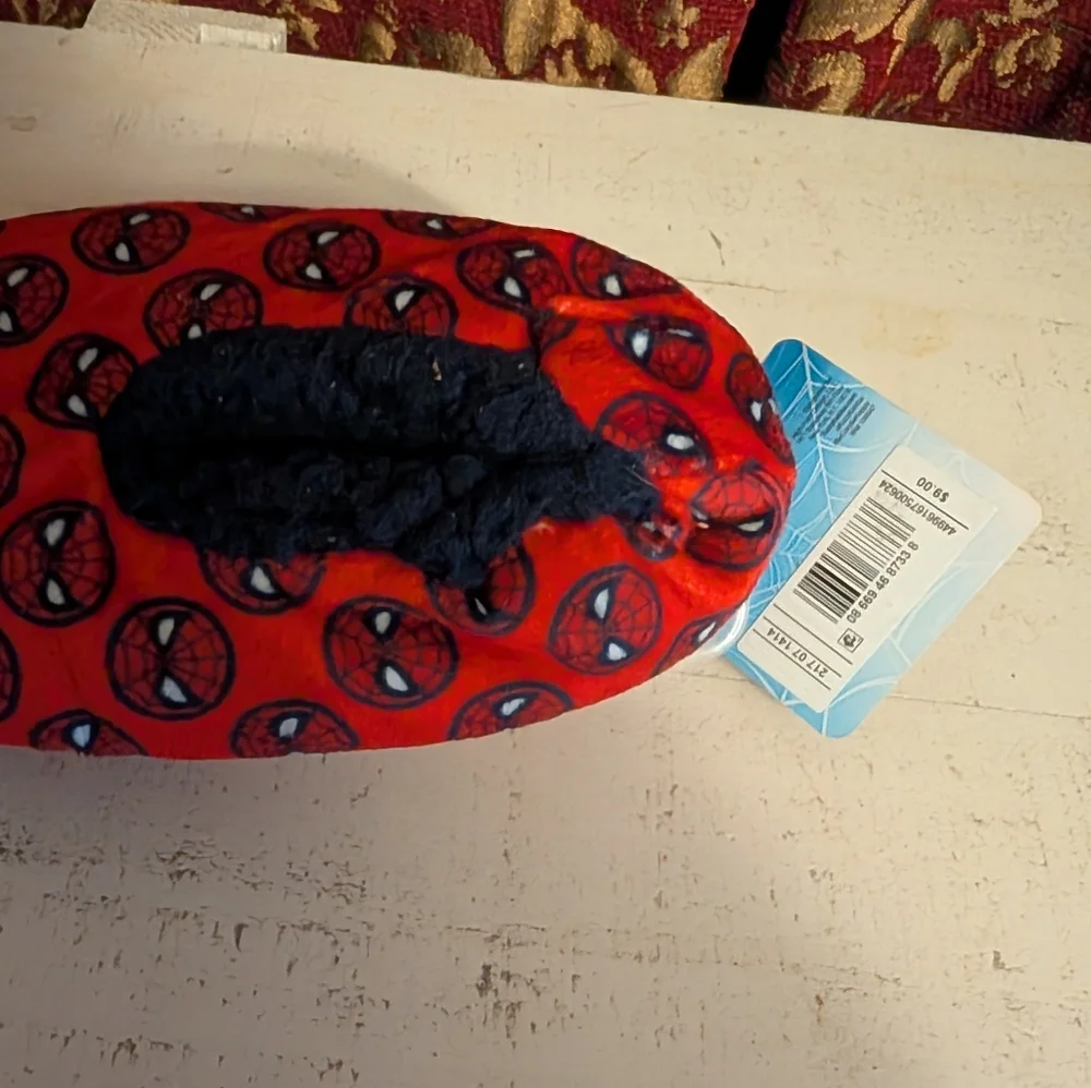NEW Red Spider-Man Slippers 2T-3T